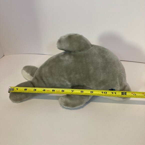 Vintage MarineLand Canada Dolphin Plush W Tag Stuffed Animal Toy Rare 13" Gray - Picture 9 of 9